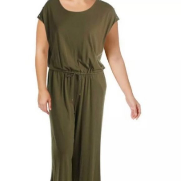Ralph Lauren PLUS size olive green jumpsuit - Picture 2 of 3